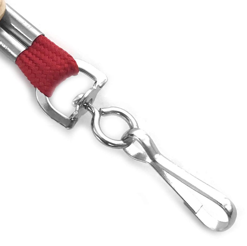 Beebel Lanyards 100 Pack Blue Lanyards with Swivel Hook Clips for ID Name Badge Holder - Image 3